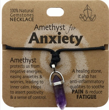 Anxiety Gemstone Crystal pendant-