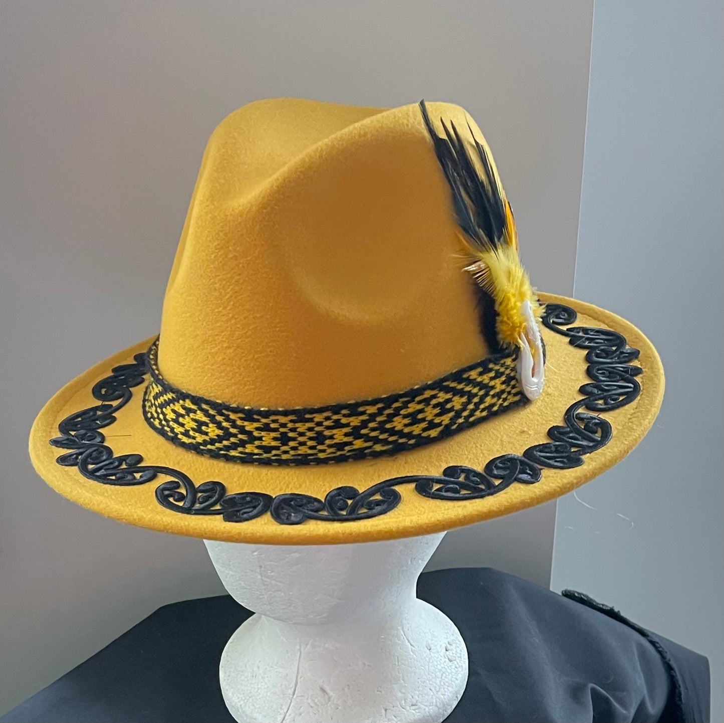 Potae - Gold Fedora Felt Hat I