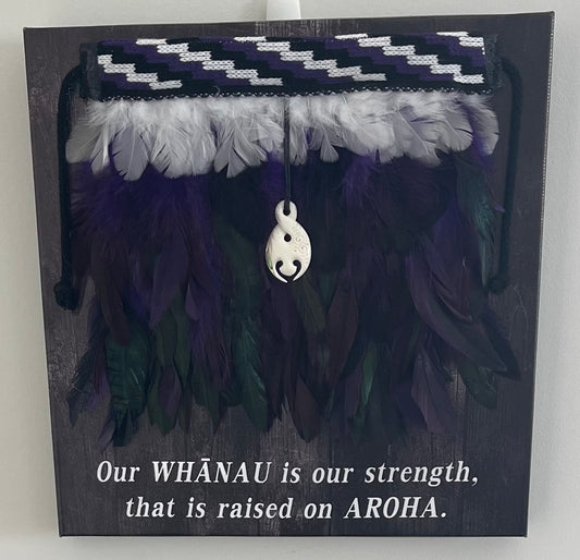 Korowai On Canvas With a Saying