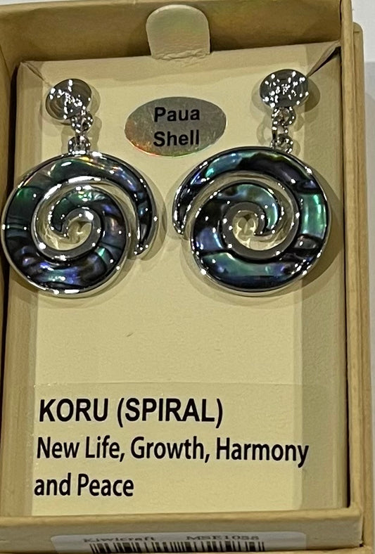 Paua Koru Earrings