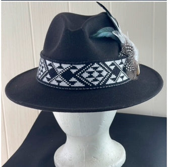 Potae - Fedora Felt Hat - Potae Hat - Maori Potae