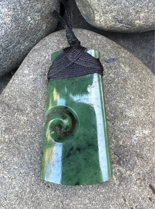 Toki with Koru Pounamu Necklace*