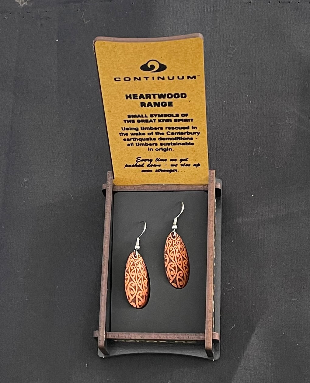 Heartwood earrings