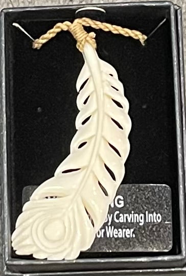 Feather Necklace - Bone Carving