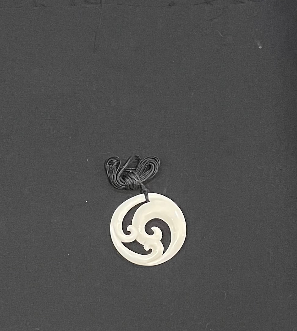 Koru Necklace - Beef Bone Carving