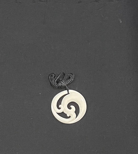 Koru Necklace - Beef Bone Carving