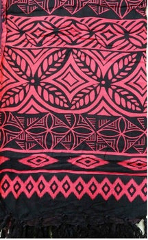 Pacifica Sarong - Bold Print in Red & Black