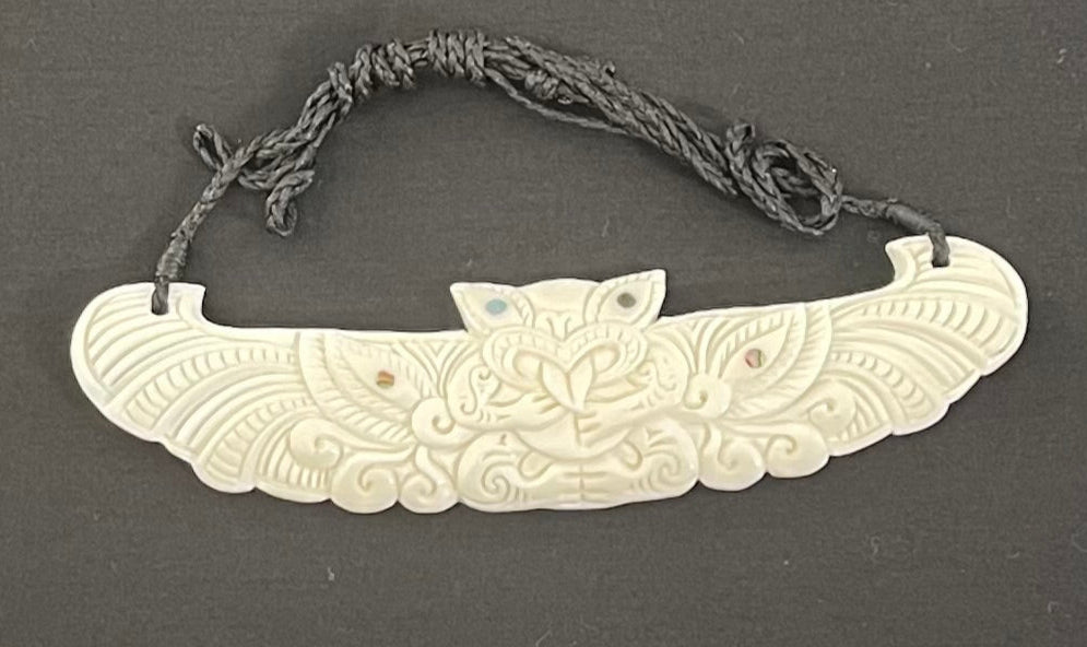Breastplate Necklace - Bone Carving