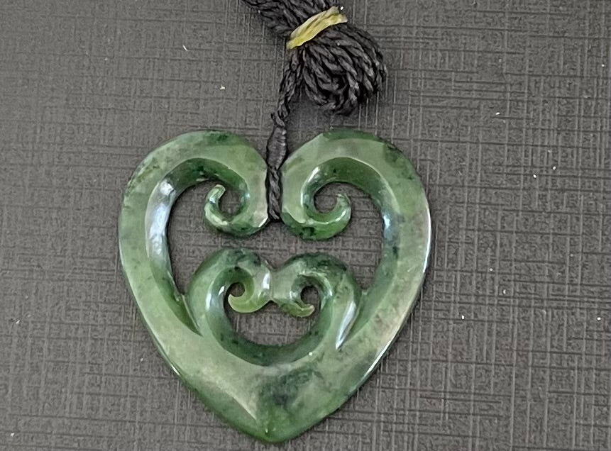 Four Koru Hearts - Pounamu Necklace