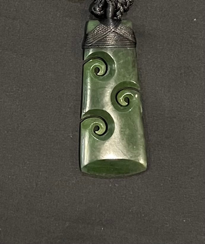 Toki with 3 koru Pounamu Necklace