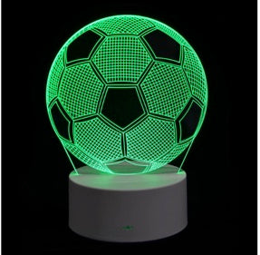 3D Colour Changing LED Night Light - Soccer Ball