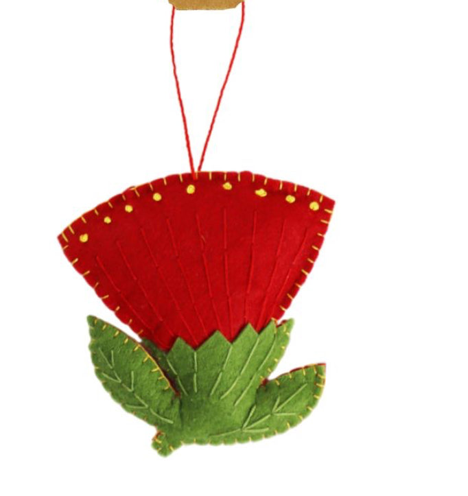 Puhutukawa - Felt Hanging Decoration