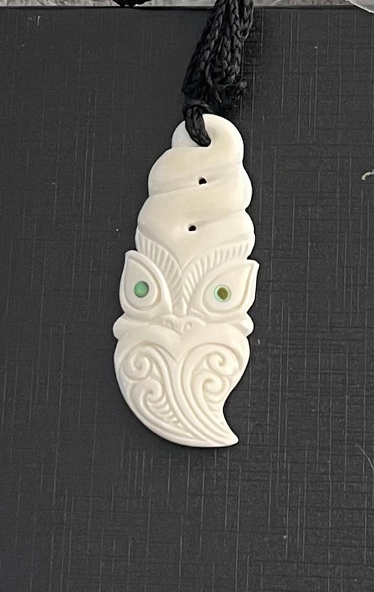 Maori Bone Carving - Bone Carved Necklace - Maori Jewellery