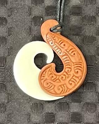 Manaia Wood and Bone - Bone Pendant