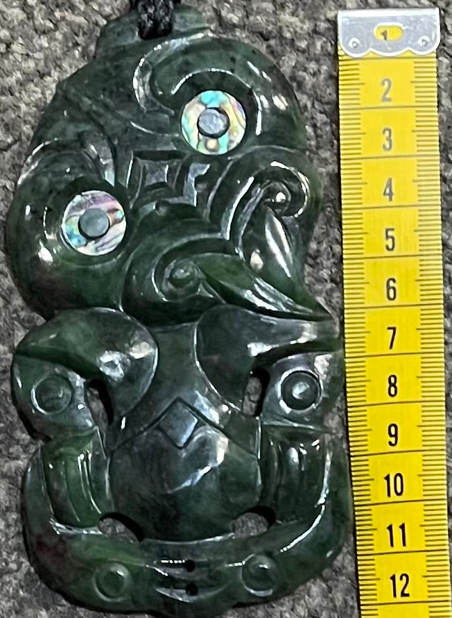 12cm Maori Tiki Pounamu Necklace