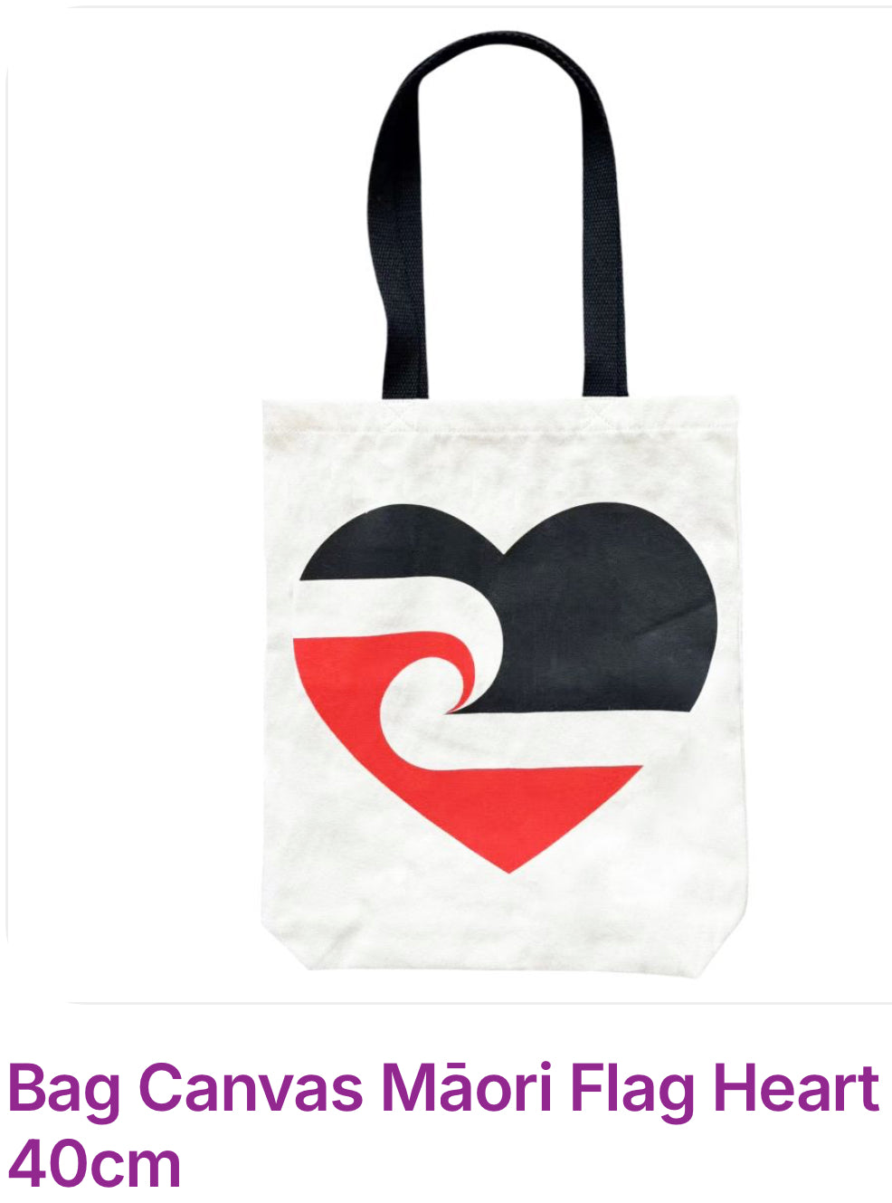 Maori Flag - Canvas Design Shopping Bag