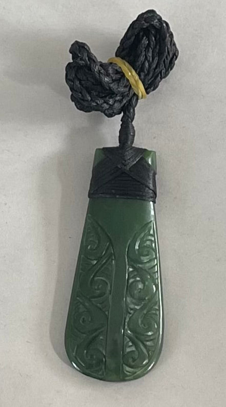 Carved Toki Pounamu Necklace