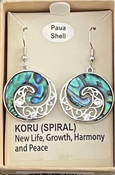 Paua Koru Earrings