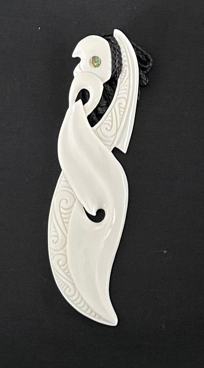 Manaia Necklace - Bone Carving Necklace NZ - Maori Necklace