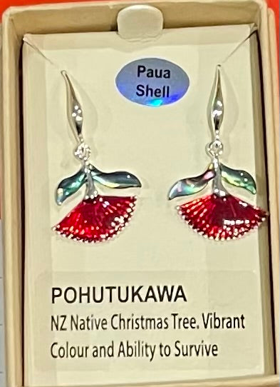 Pohutukawa Design Earrings