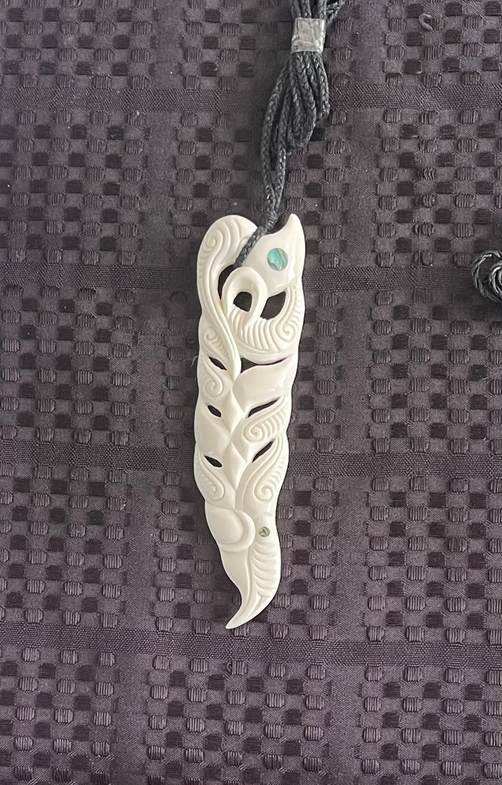 Double Manaia Pendant - Bone Carving