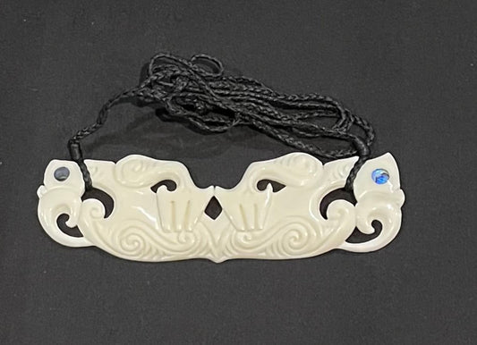 Bone Breastplate - Bone Carving Necklace NZ - Bone Necklace