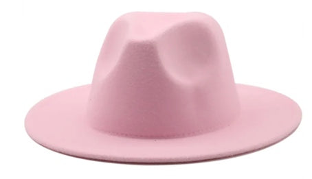 Pale Pink Fedora Hat
