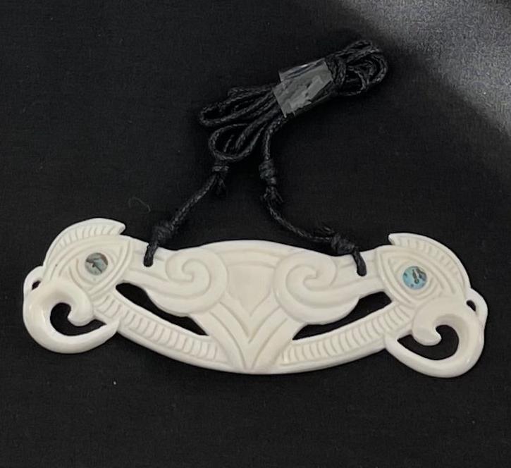 Manaia Carving - Manaia Necklace - Bone Breastplate