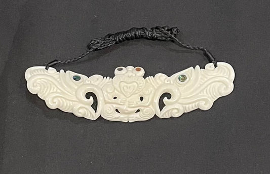 Breastplate Necklace - Bone Carving