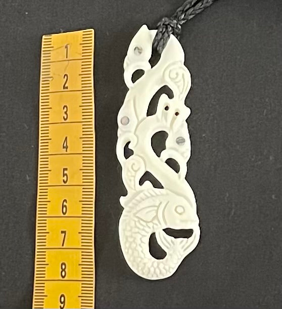 Manaia Fish - Bone Carving