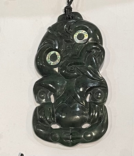 12cm Maori Tiki Pounamu Necklace