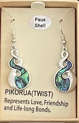 Paua twist Earrings