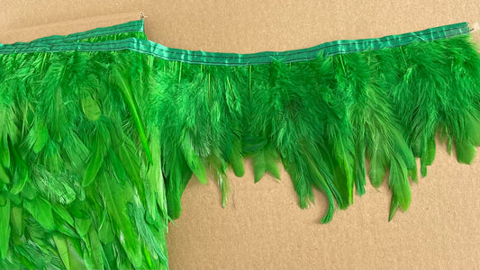 Plain Emerald Green Coque Feathers