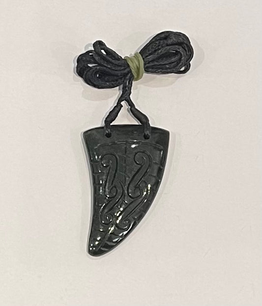 Shark Tooth Greenstone Pounamu Necklace