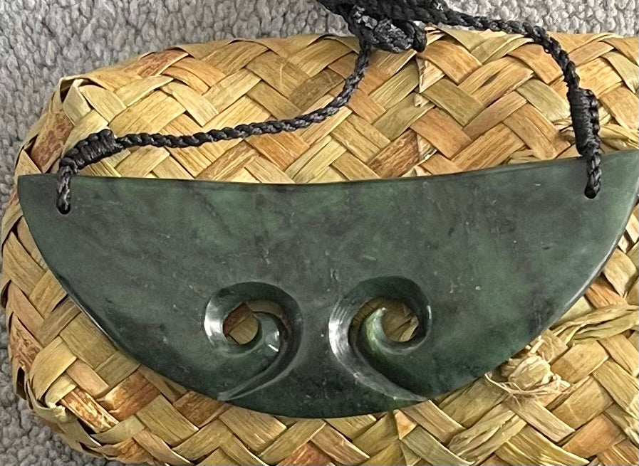 Greenstone Pounamu koru Breastplate