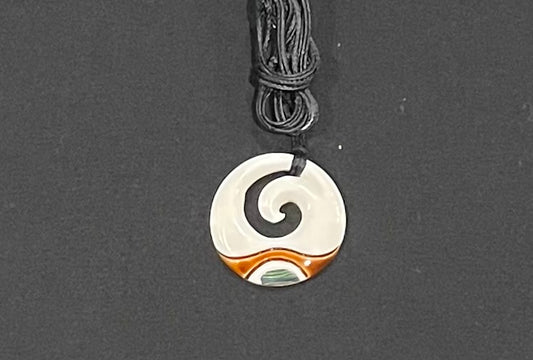 Koru Necklace - Beef Bone Carving