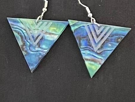 Paua Resin Earrings