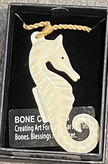 Sea Horse Necklace - Bone Carving