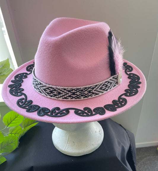 Potae - Pale Pink Fedora Felt Hat