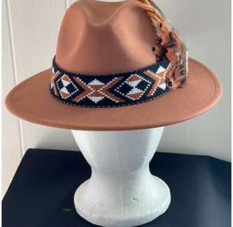 Potae - Fedora Felt Hat - Potae Hat - Maori Potae