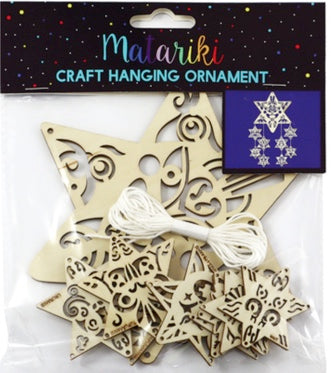 Matariki craft hanging ornament