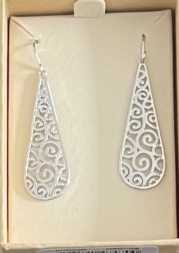 Silver drop Earrings