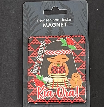 Maori Girl Magnet - Resin