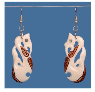 Manaia Design - Bone Earrings