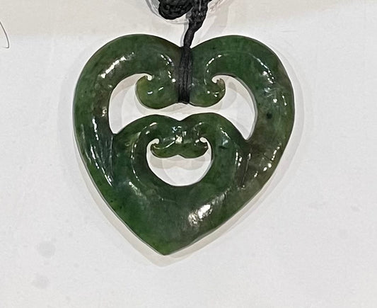 Four Koru Hearts - Pounamu Necklace