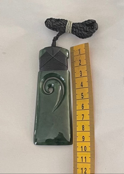 Koru Toki Greenstone Pounamu Necklace