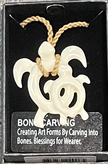 Bone Necklace - Bone Pendant - NZ bone Carving