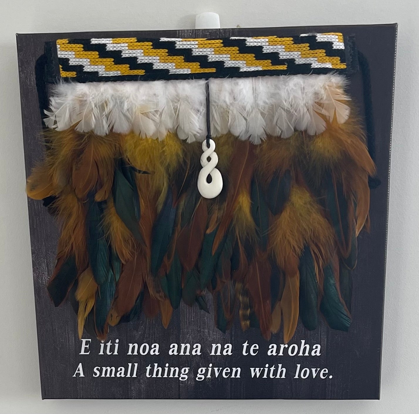 Korowai On Canvas With a Saying