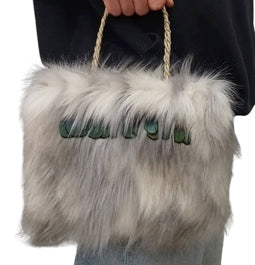 Whariki - Maori Bag - Fur Handbag - Kete NZ - Handbag NZ