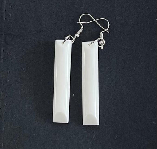 Toki - Carved Bone Earrings